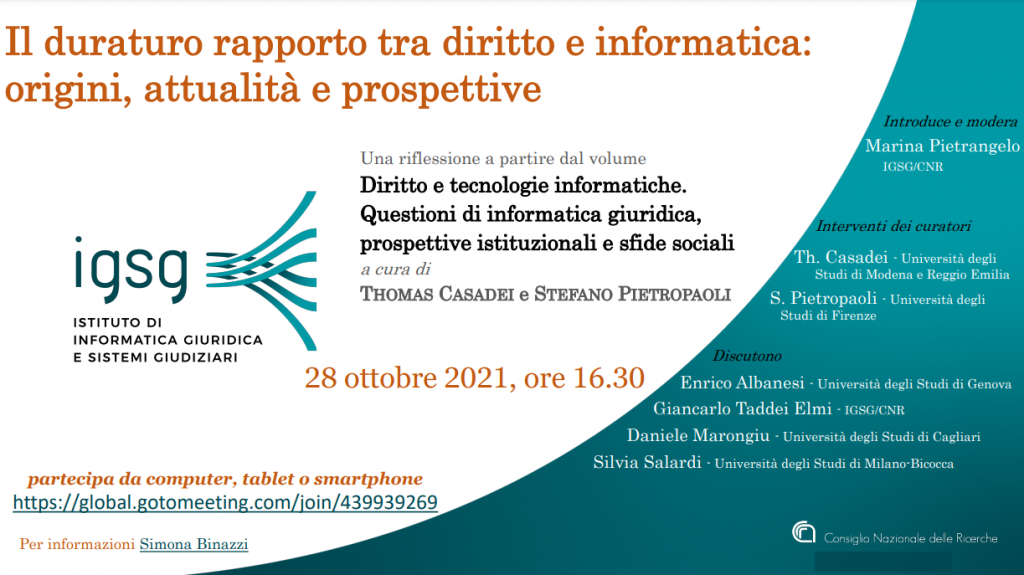Il duraturo rapporto tra diritto e informatica: origini, attualità e prospettive