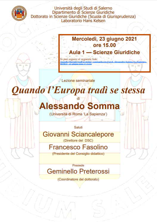 Quando l’Europa tradì se stessa
