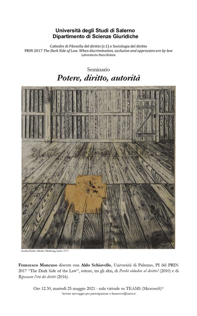 Potere, diritto, autorità