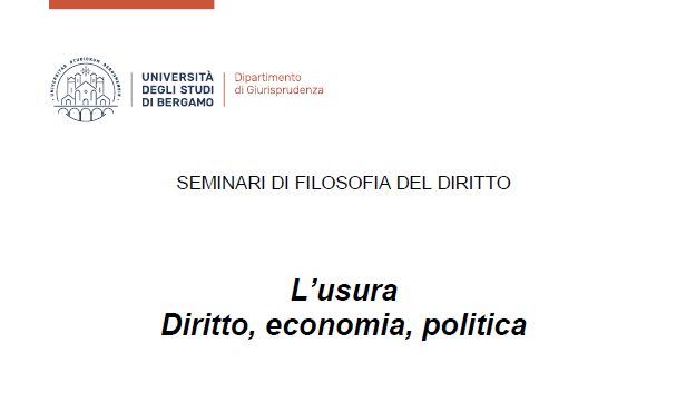 L’usura. Diritto, economia, politica