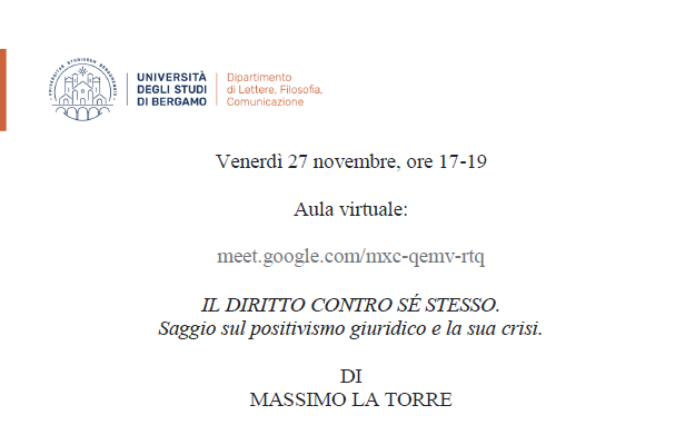 Il diritto contro sé stesso. Saggio sul positivismo giuridico e la sua crisi
