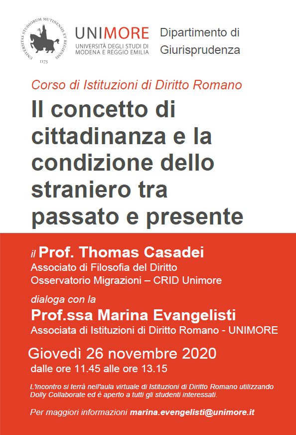Il concetto di cittadinanza e la condizione dello straniero tra passato e presente