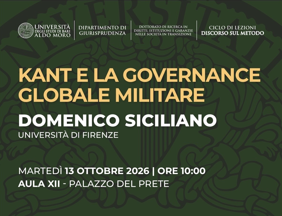 Seminario “Kant e la governance globale militare”