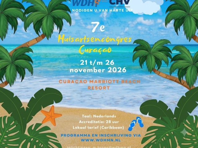 Huisartsen nascholing Curaçao 2026 - Inschrijving Caribische huisartsen