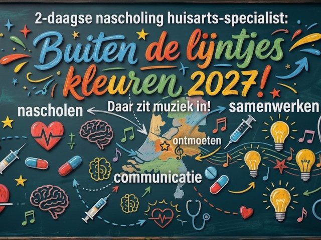 2-daagse nascholing huisarts-specialist: Buiten de lijntjes kleuren 2027! - Daar zit muziek in!
