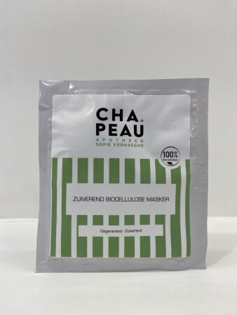 CHA.PEAU Zuiverend biocellulose masker 1 stuk