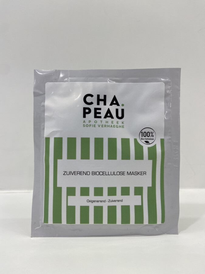 CHA.PEAU Zuiverend biocellulose masker 1 stuk