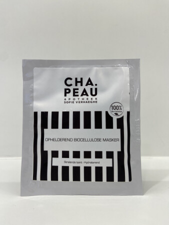 CHA.PEAU Ophelderend biocellulose masker 1 stuk