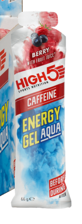 High 5 energygel aqua caffeine bessen 66g