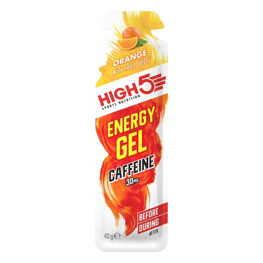 High 5 energygel caffeine sinaasappel 20 x 40 g