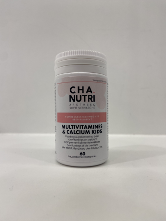 CHA.NUTRI multivitamines & calcium kids 60 kauwtabl