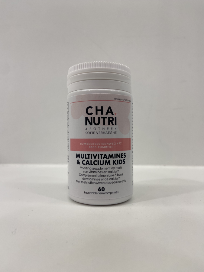 CHA.NUTRI multivitamines & calcium kids 60 kauwtabl