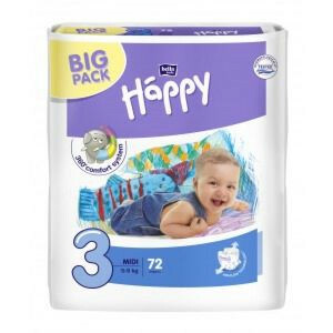 Happy Luiers Size 3 (5-9kg) 72st
