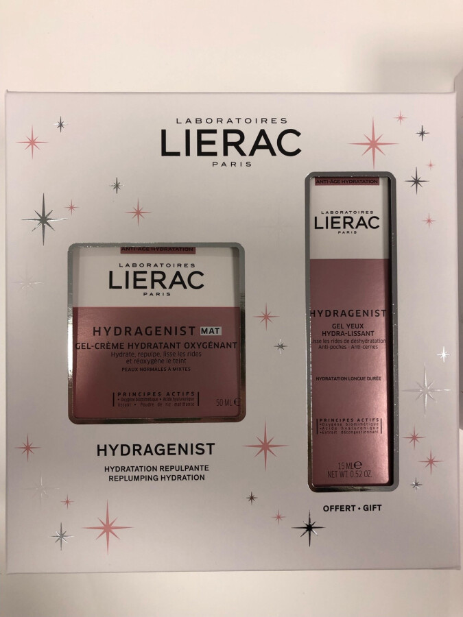Lierac kerstpakket Hydragenist gel crème et ooggel
