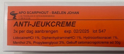 ANTI-JEUKCREME APOTHEEK SCARPHOUT
