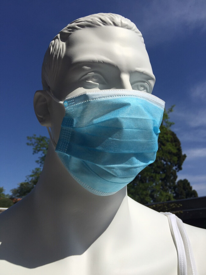 Mondmasker chirurgisch blauw 50 stuks