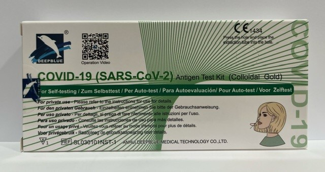 COVID-19 Antigen Zelftest Deepblue
