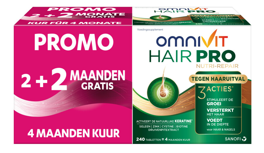 OMNIVIT HAIR PRO NUTRI REPAIR COMP 120+120 PROMO