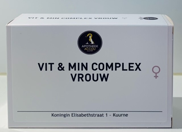 VIT & MIN COMPLEX VROUW 60 CAPS