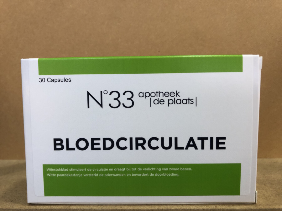 DE PLAATS N33 BLOEDCIRCULATIE  30 caps