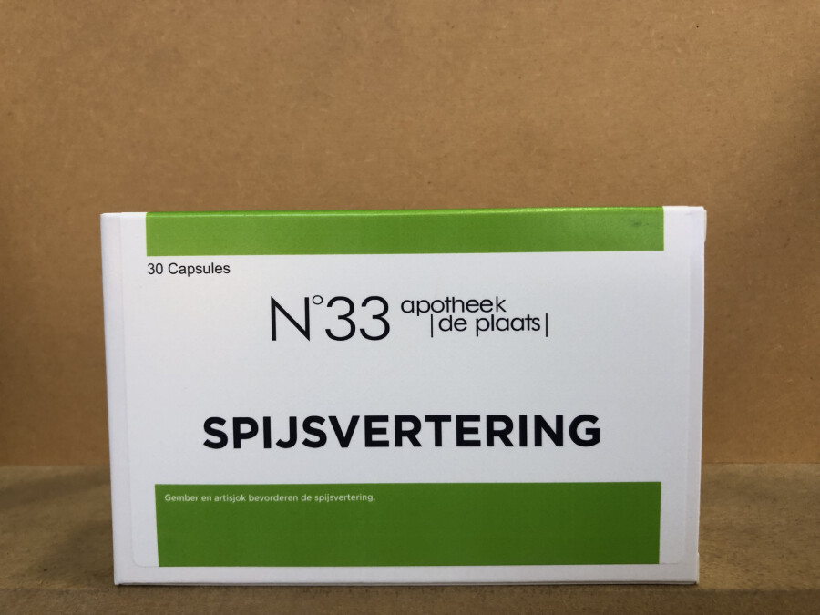 DE PLAATS N33 SPIJSVERTERING  30 CAPS