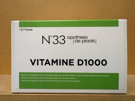 DE PLAATS N33 VITAMINE D 1000 120CAPS