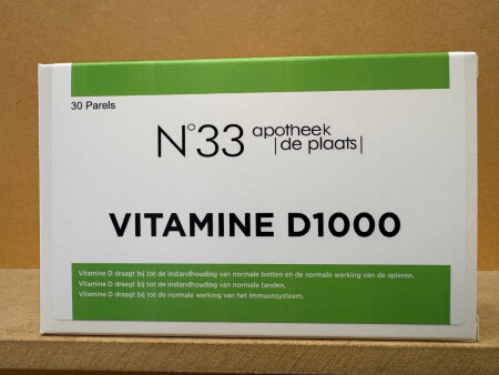 DE PLAATS N33 VITAMINE D 1000  30CAPS