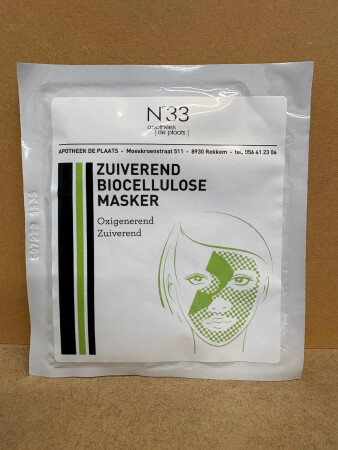 N33 COS ZUIVEREND BIOCELLULOSE MASKER 8 ML