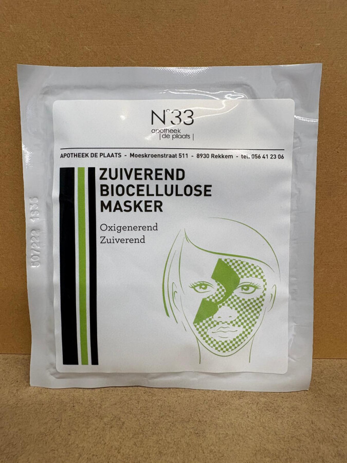 N33 COS ZUIVEREND BIOCELLULOSE MASKER 8 ML