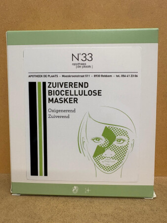 N33 COS ZUIVEREND BIOCELLULOSE MASKER 8 ML 3 STUKS