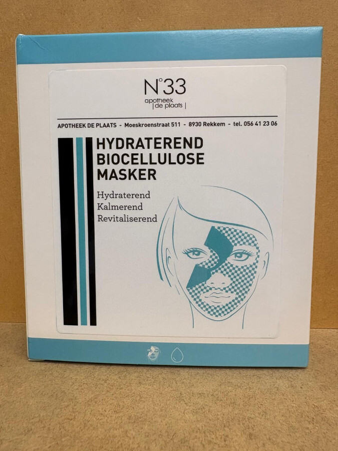 N33 COS HYDRATEREND BIOCELLULOSE MASKER 8 ML 3 stuks