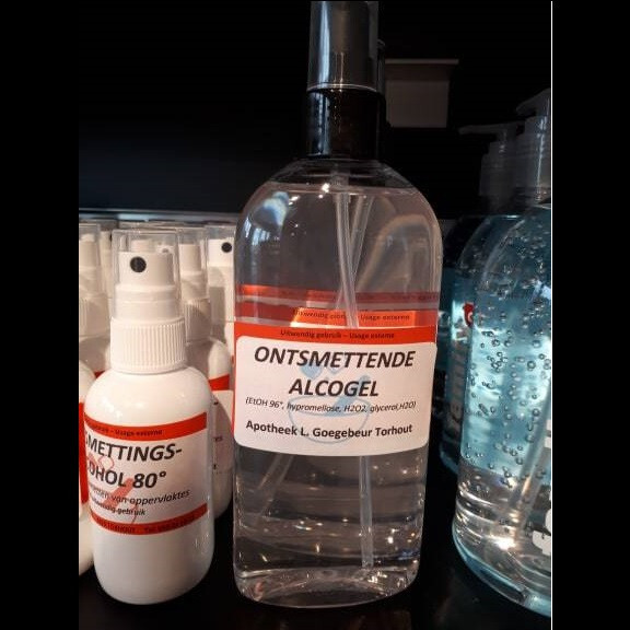 Alcogel ontsmetting voor de handen met pomp