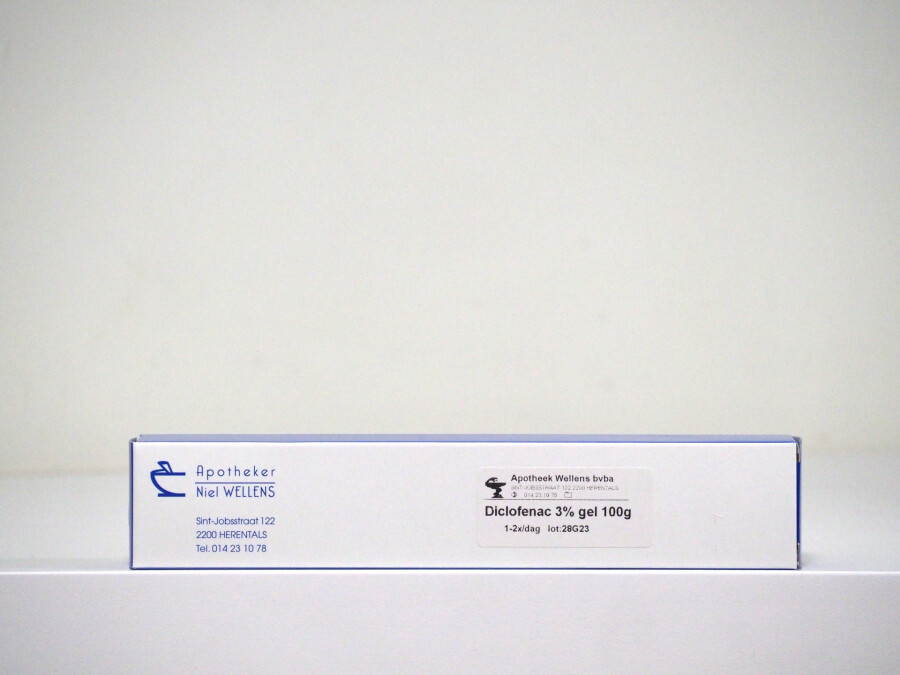 Diclofenac 3% gel 100g huisbereiding Diclofenac 3% gel 100g huisbereiding
