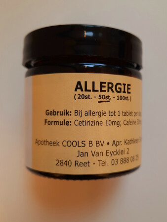 Allergie 50 stuks main product photo