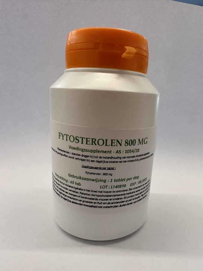 Fytosterolen 800 mg, 60 tabletten Fytosterolen 800 mg, 60 tabletten