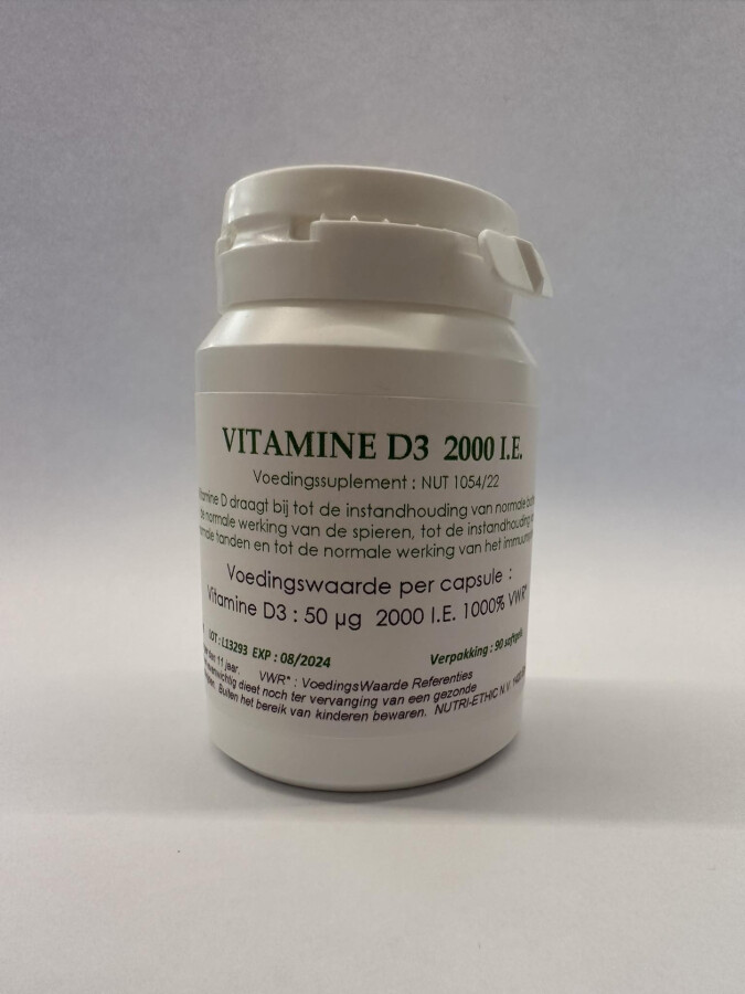 Vitamine D3 2000 I.E., 90 softgels Vitamine D3 2000 I.E., 90 softgels