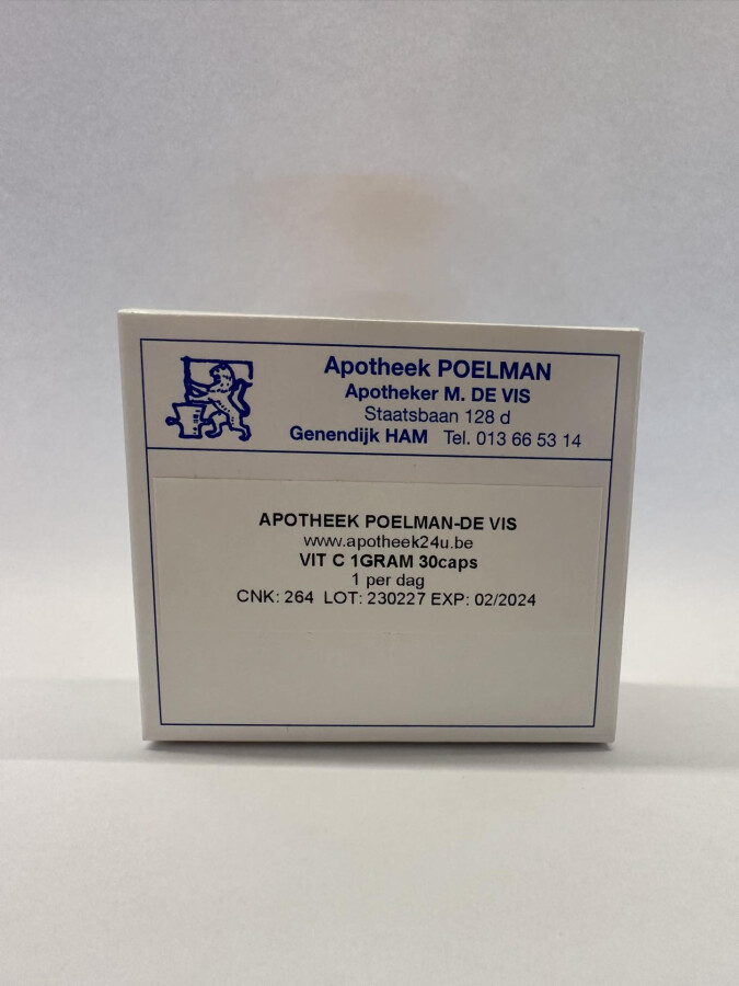 Vitamine C 1 gram, 30 capsules Vitamine C 1 gram, 30 capsules