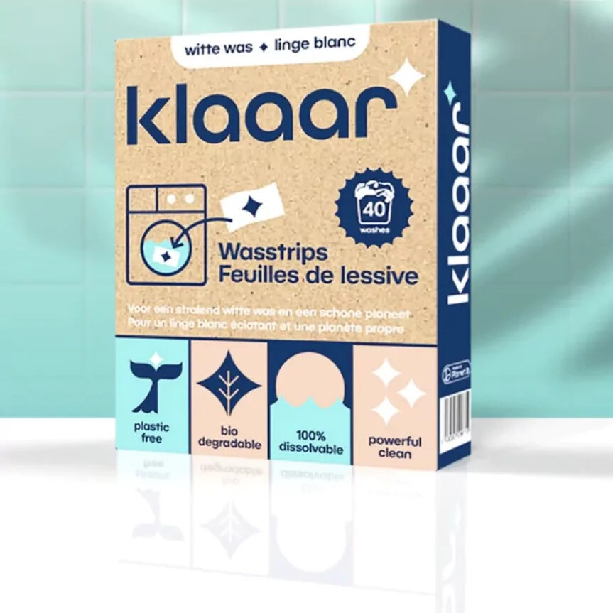 Klaaar wasstrips voor witte was - 40 wasbeurten