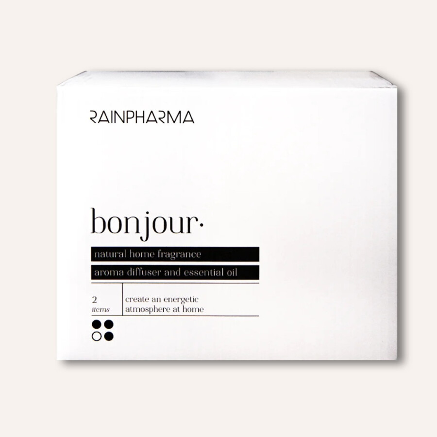 Rainpharma Bonjour - Aroma Diffuser + Essential Oil 30ml