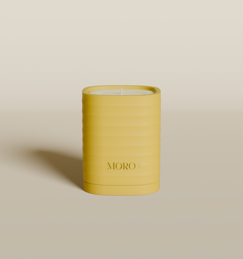 MORO Candle Bergamot & Jasmine | Warm Yellow - Starter Kit