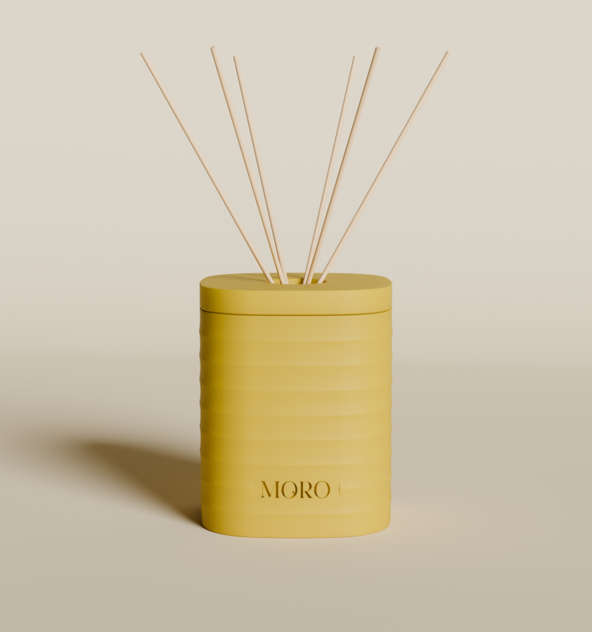 MORO Geurstokjes Bergamot & Jasmine | Warm Yellow - Starter Kit