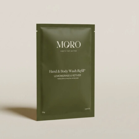 MORO Hand & Body Wash Lemongrass & Vetiver - Refill x2