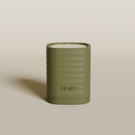 MORO Candle Amber & Musk | Olive Green - Starter Kit