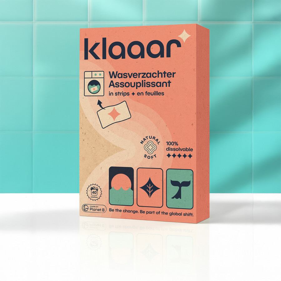 Klaaar wasverzachter - 40 wasbeurten