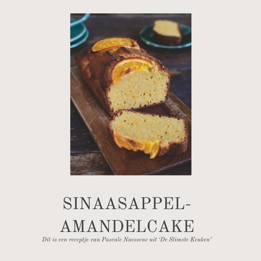 SINAASAPPEL - AMANDELCAKE SINAASAPPEL - AMANDELCAKE