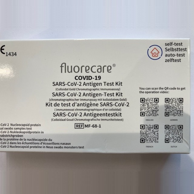 FLUORECARE Covid-19 Antigeen zelftest corona 1 st