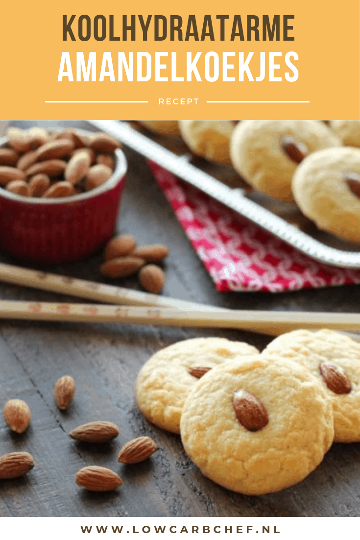 Deze koolhydraatarme amandelkoekjes zijn makkelijk om te maken en hebben een heerlijke zoete amandelsmaak. #koolhydraatarm #koekjes #amandelmeel #snacks