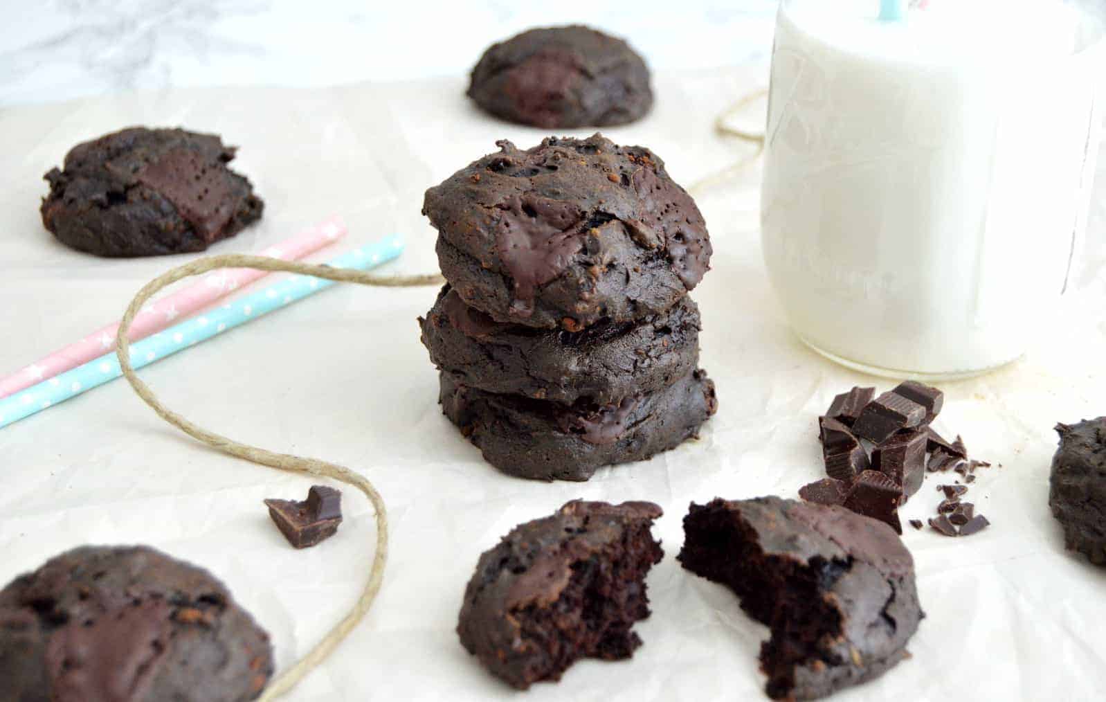 Avocado chocolade koekjes