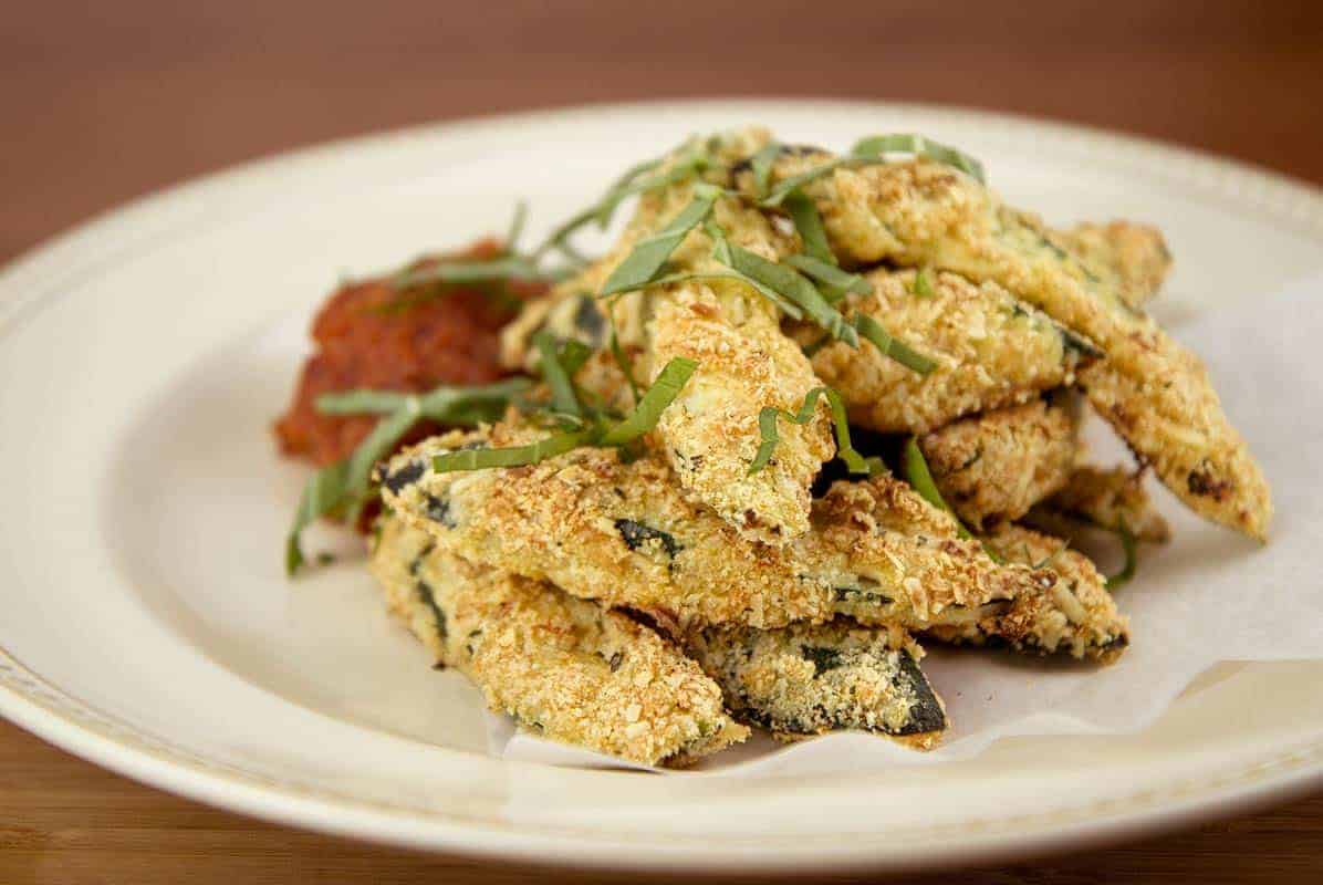 Courgette frietjes uit de oven