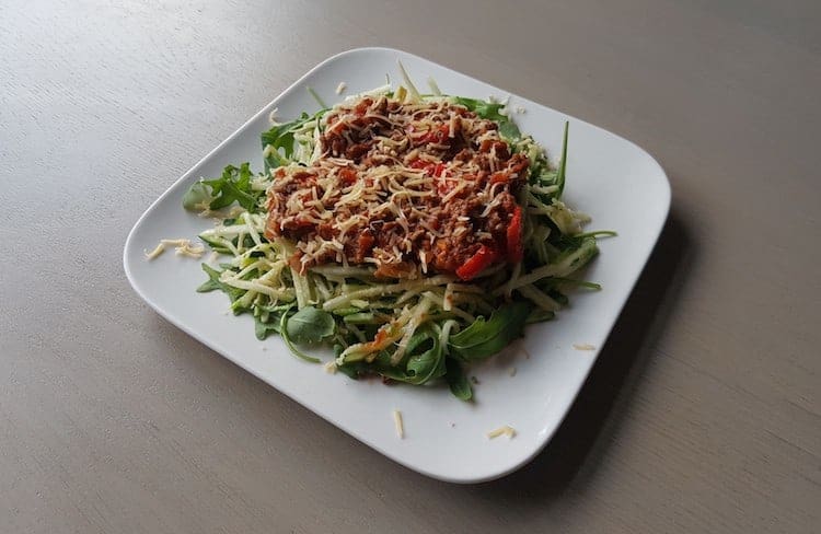 Courgetti bolognese